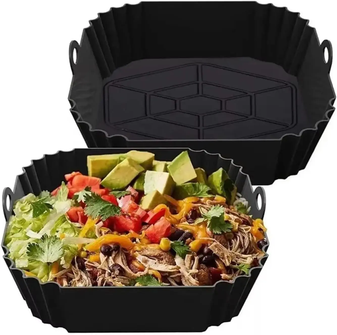 Kitchen Accessories For Baking - 1pcs Reusable Silicone Air Fryer Liner