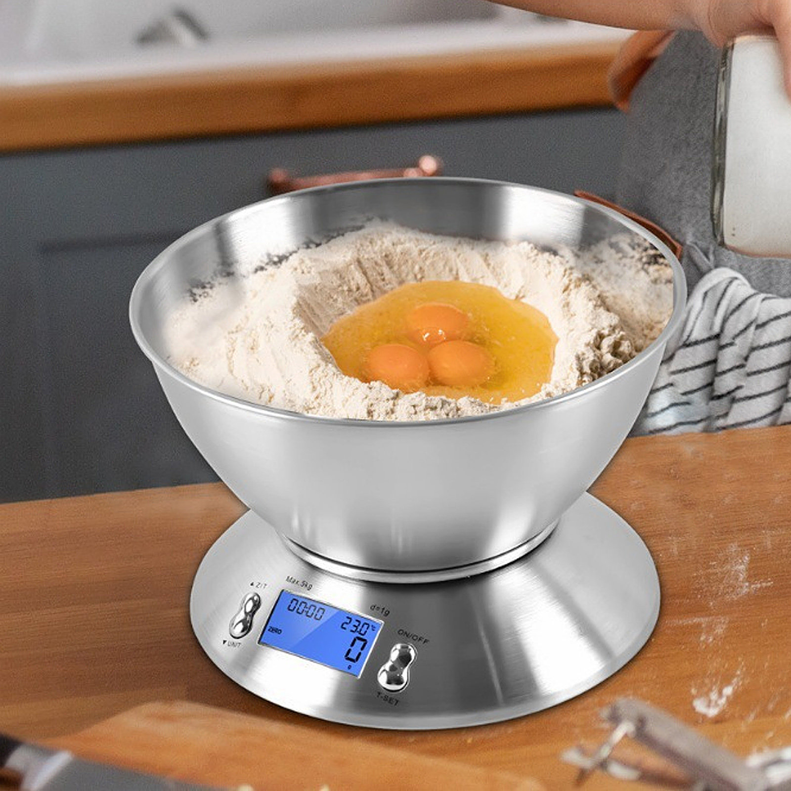 Baking (Kitchen Ingredient) - 1Set Stainless Steel Electronic Digital Food