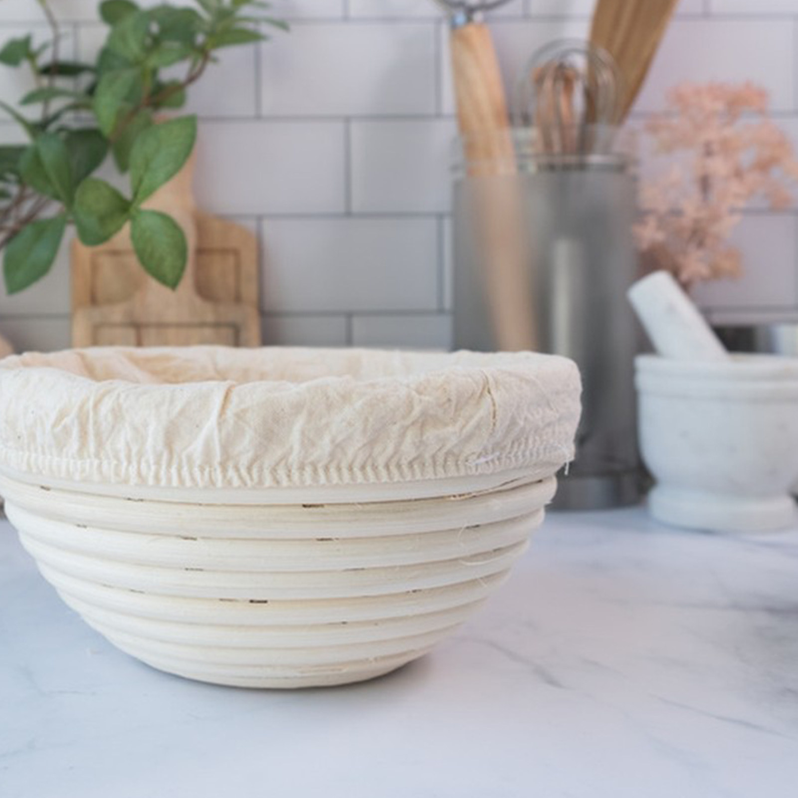 Kitchen Accessories For Baking - 2Pcs Bread Basket Cloth Cover Dough