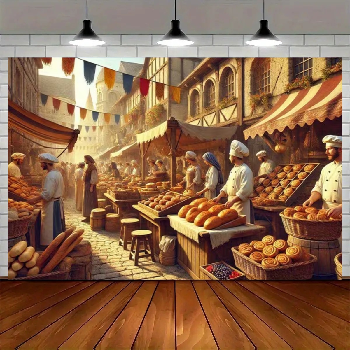 Street Baking Kitchen Backdrop - Kitchen Baking Background ulasan dan harga