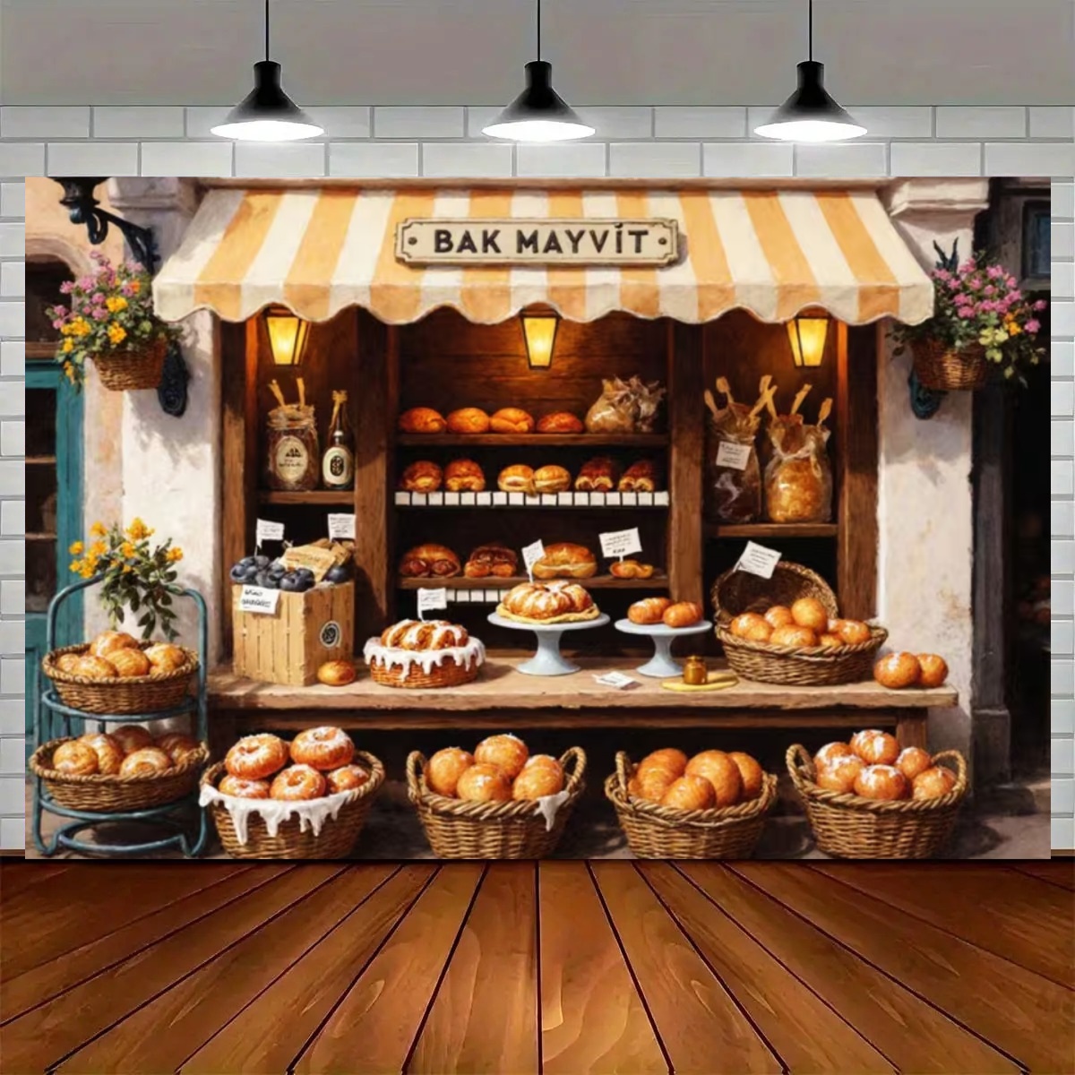 Street Baking Kitchen Backdrop - Kitchen Baking Background ulasan dan harga