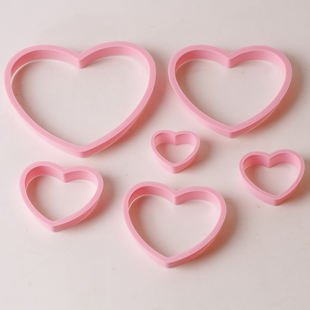 1set/3sets Pink Heart Star Flo - Kitchen Baking Items ulasan dan harga