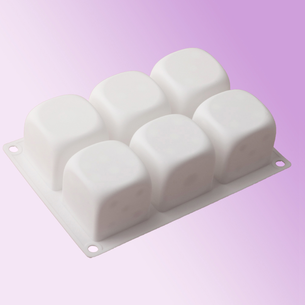 6-Cell Cube Mousse Cake Mould  - Kitchen Design For Baking ulasan dan harga