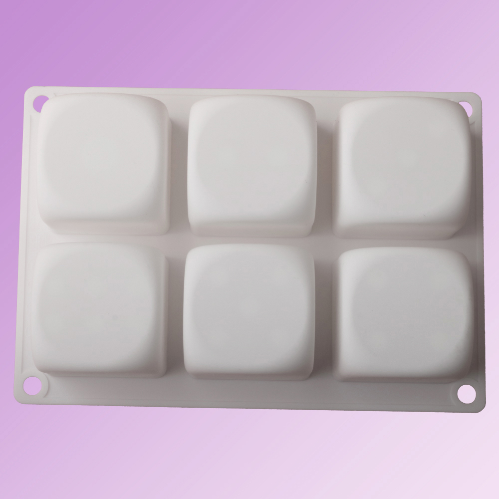 6-Cell Cube Mousse Cake Mould  - Kitchen Design For Baking ulasan dan harga