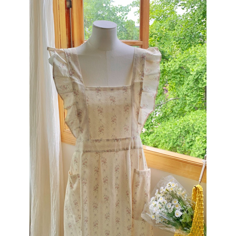 Sleeveless Floral Cotton Women - Kitchen Baking Drawing ulasan dan harga