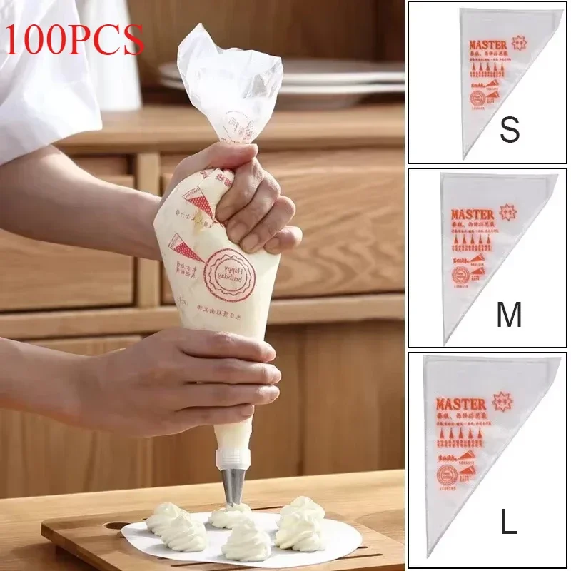 100pcs Disposable Pastry Bags  - Kitchen Design For Baking ulasan dan harga