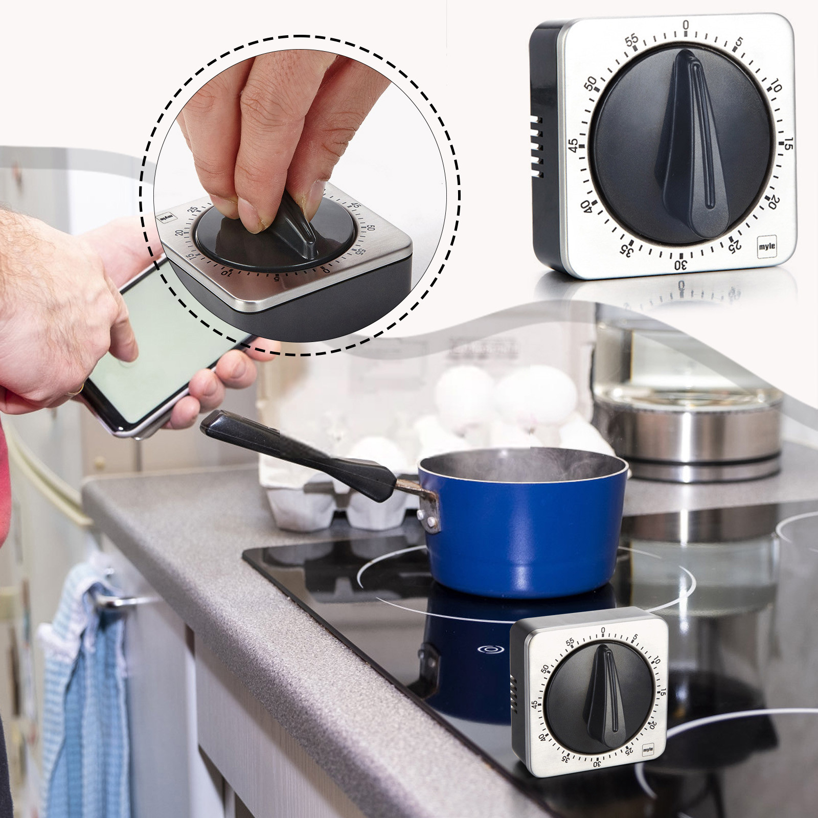 Kitchen Magnetic Countdown Tim - Baking Kitchen Set Up ulasan dan harga