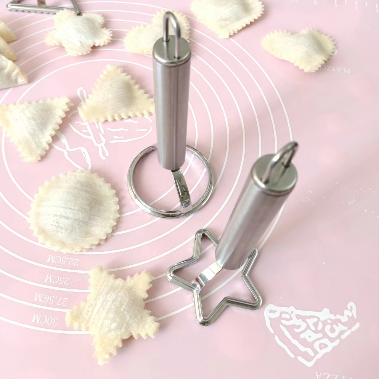 Square Round Ravioli Stamp Pas - Baking Kitchen At Home ulasan dan harga