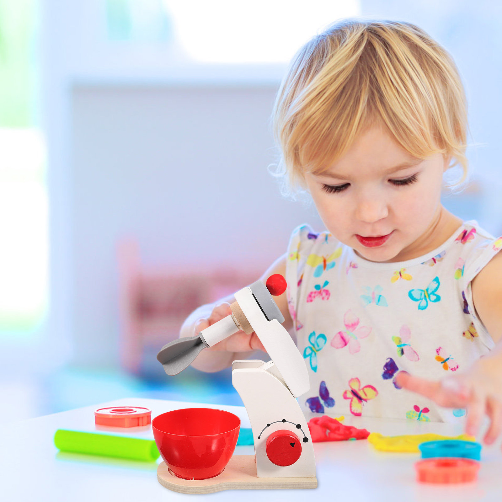Wooden Kitchen Blender White M - Kitchen Kids Baking Set ulasan dan harga