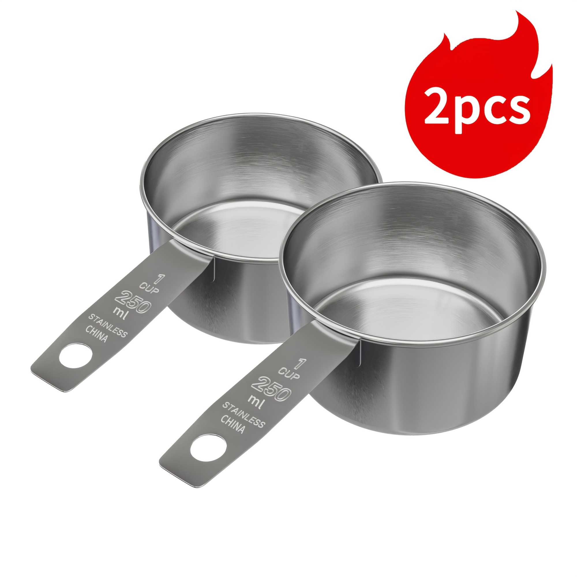 5pc/2pcs Stainless Steel Measu - Baking (Kitchen Ingredient) ulasan dan harga