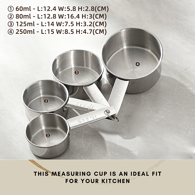 5pc/2pcs Stainless Steel Measu - Baking (Kitchen Ingredient) ulasan dan harga