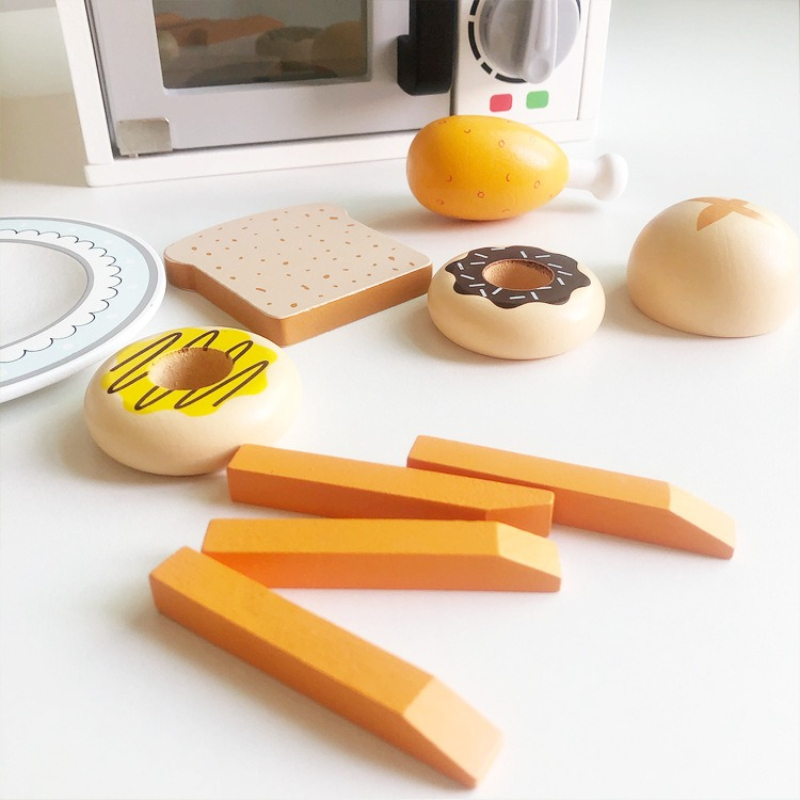 Wooden Childrens Microwave Ove - Kitchen Kids Baking Set ulasan dan harga