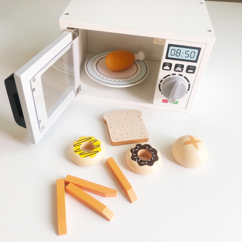 Wooden Childrens Microwave Ove - Kitchen Kids Baking Set ulasan dan harga