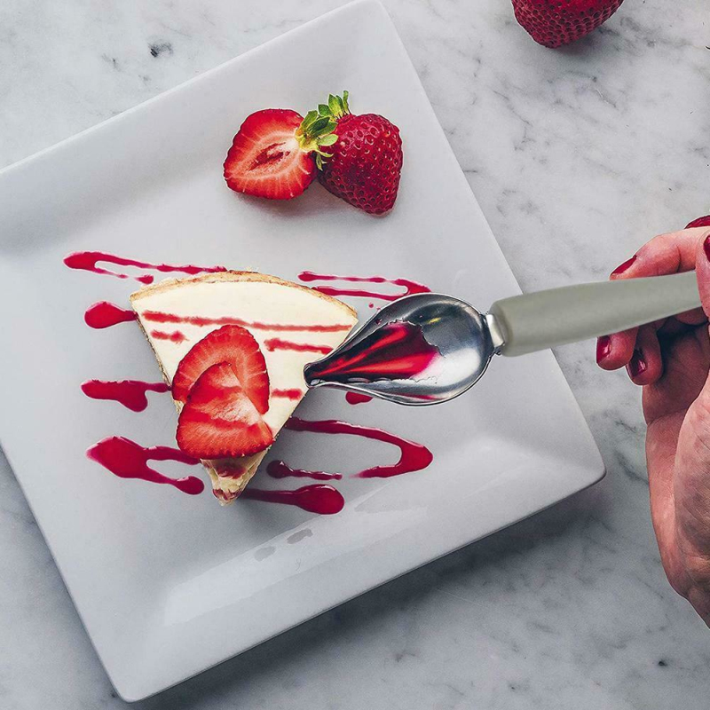 2Pcs Culinary Drawing Spoons C - Kitchen Baking Drawing ulasan dan harga