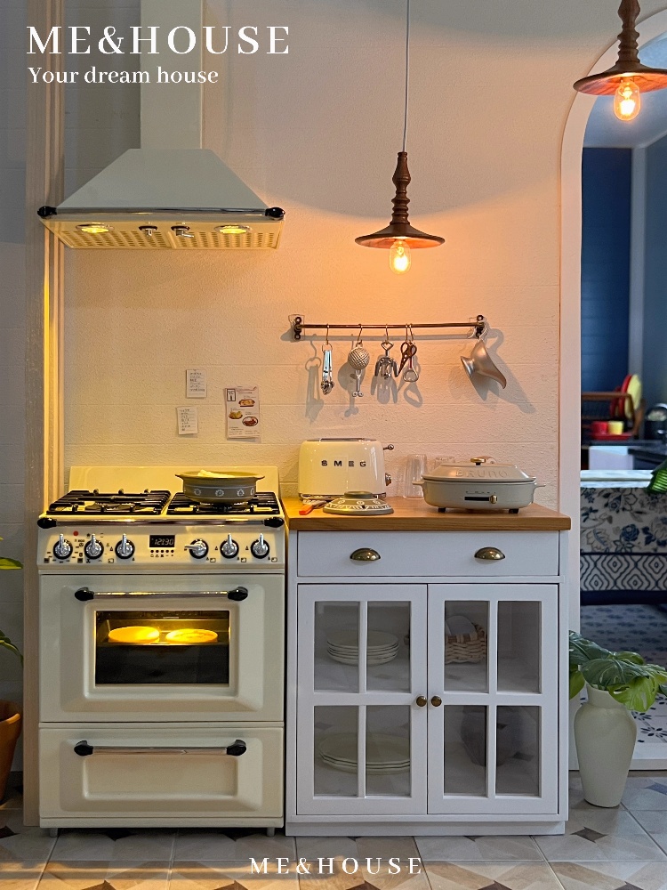 1:6 Doll House Mini Model Furn - Mini Kitchen Baking ulasan dan harga