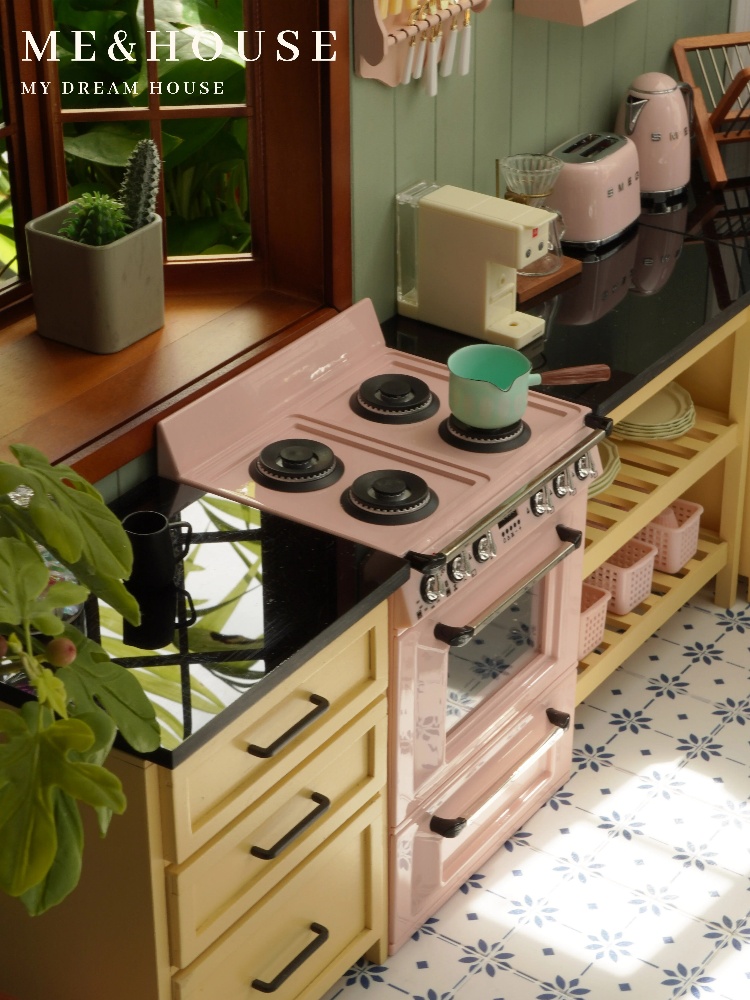 1:6 Doll House Mini Model Furn - Mini Kitchen Baking ulasan dan harga