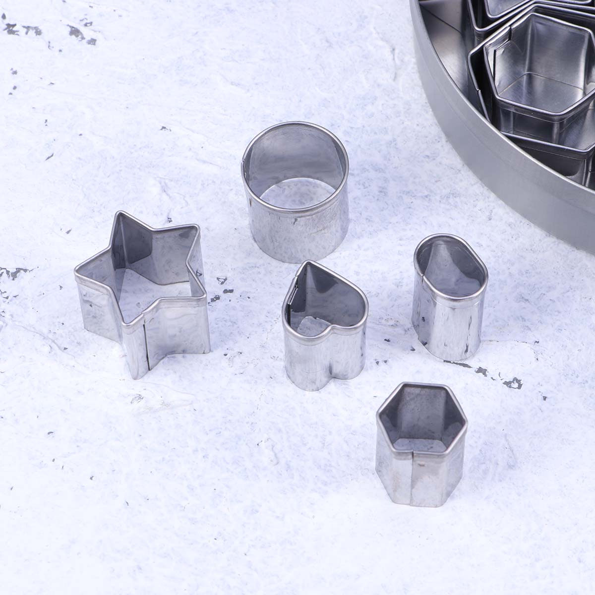 Stainless Steel Cookie Cutters - Mini Kitchen Baking ulasan dan harga