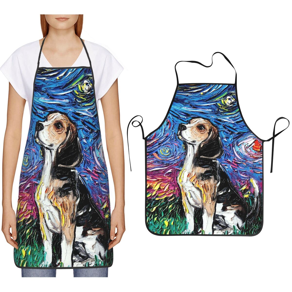 Oil Painting Style Starry Sky  - Kitchen Baking Background ulasan dan harga