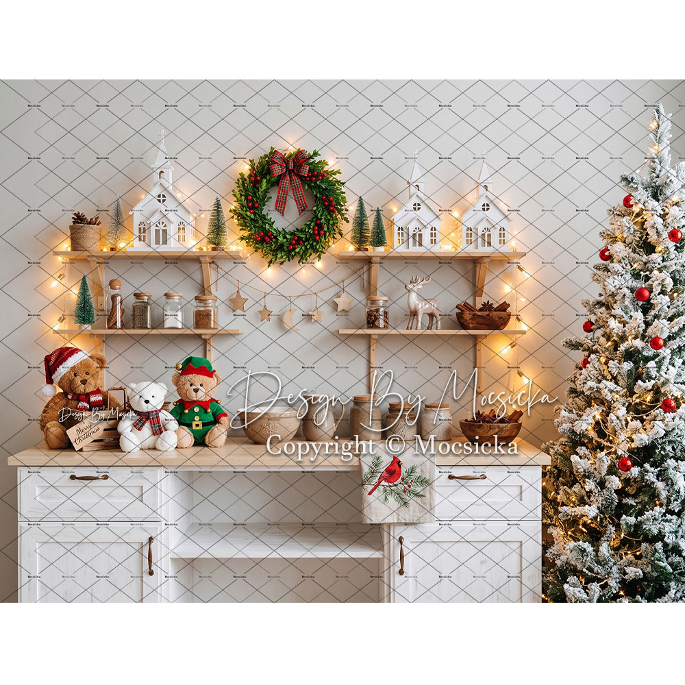 Mocsicka Christmas Gingerbread - Kitchen Baking Background ulasan dan harga