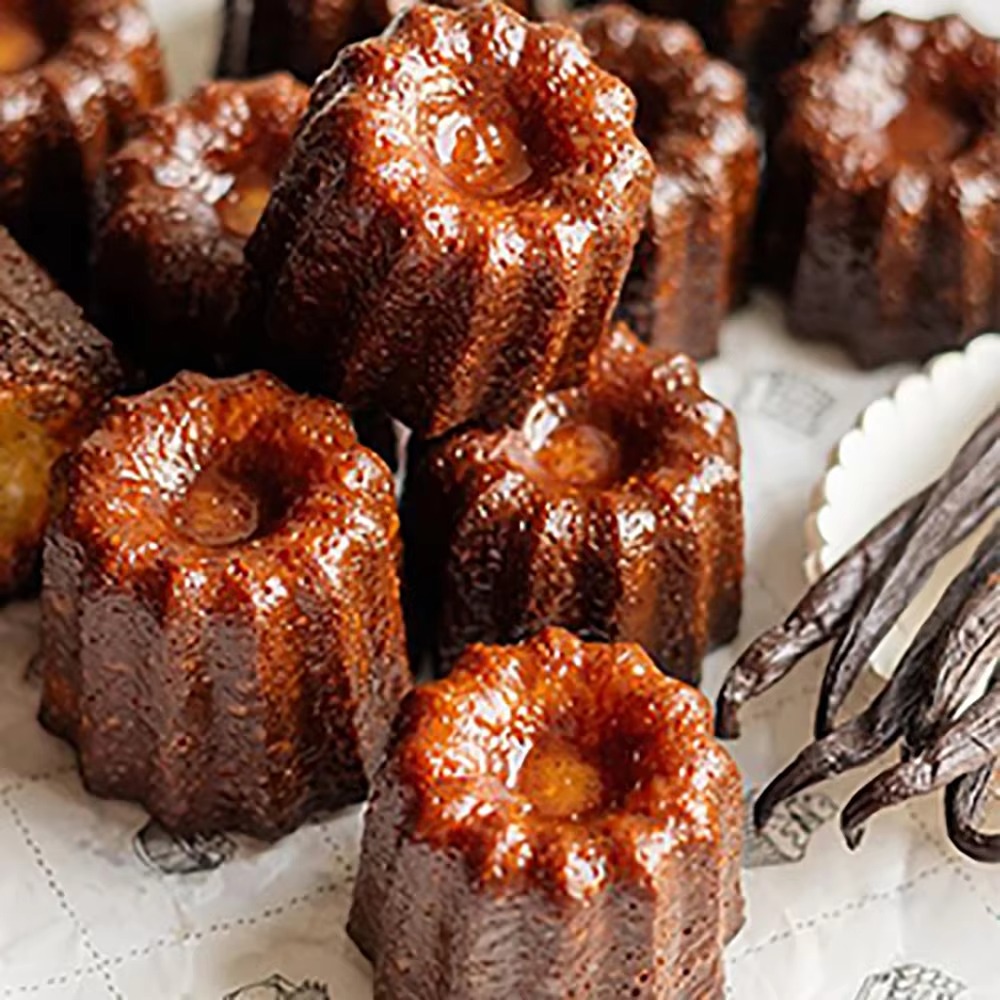 18-Cavity Mini Silicone Canele - Mini Kitchen Baking ulasan dan harga