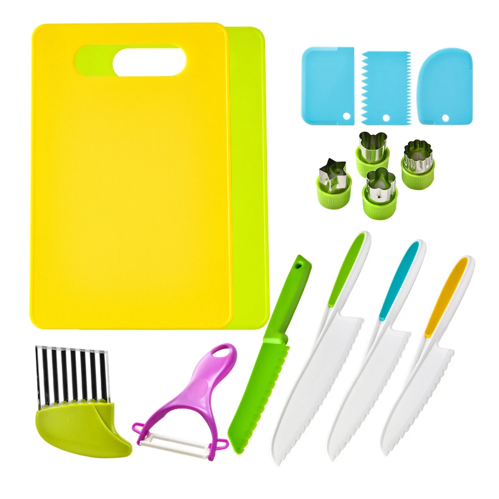 15 Pcs Kids Kitchen Tools Cutt - Kitchen Kids Baking Set ulasan dan harga