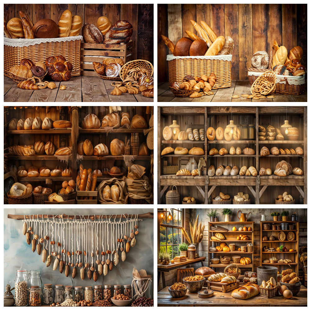 Cooking Bread Backdrop for Pho - Kitchen Baking Background ulasan dan harga