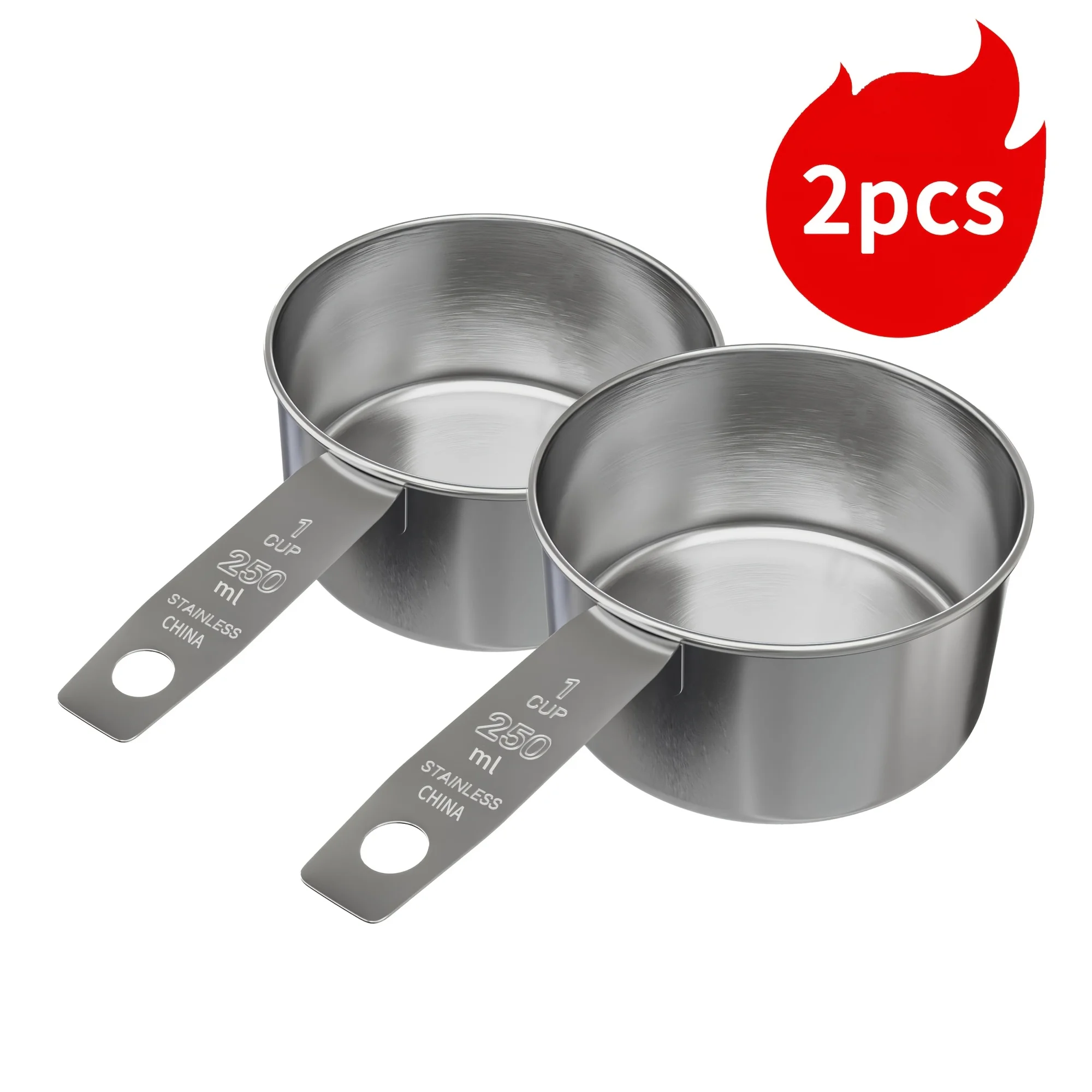 5pc/2pcs Stainless Steel Measu - Baking (Kitchen Ingredient) ulasan dan harga
